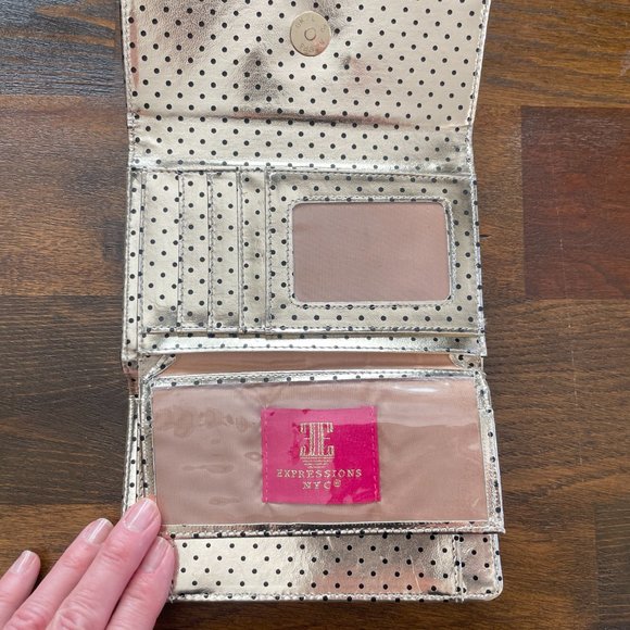 Expressions NYC Black Patent Wallet - Picture 4 of 11